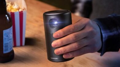 This Gatorade-sized 100-inch portable projector is $240 this day