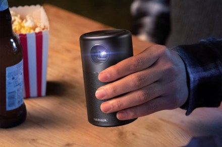 This Gatorade-sized 100-inch portable projector is $240 this day