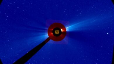 A solar eruption used to be detected on Earth, the moon, and even Mars
