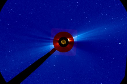 A solar eruption used to be detected on Earth, the moon, and even Mars