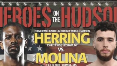 Easy  examine Heroes on the Hudson boxing: Jamel Herring vs. Slice Molina