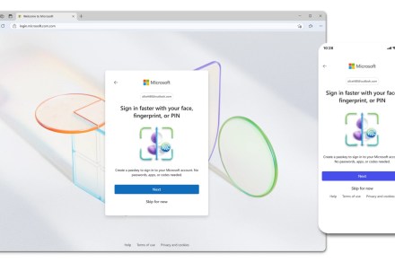 Microsoft accounts will push you to ditch passwords and spend a passkey