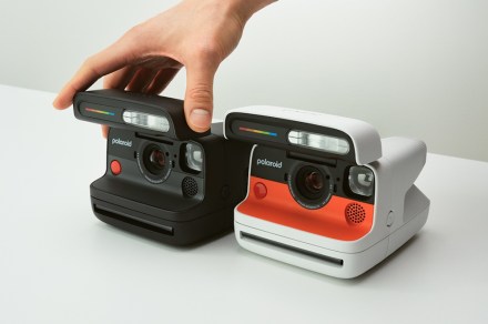 The unusual Polaroid Flip comes with sonar autofocus