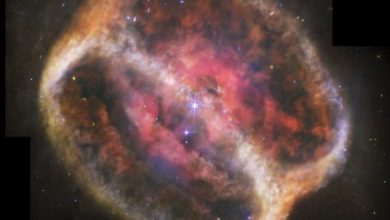 James Webb observes a death star creating a cosmic hourglass